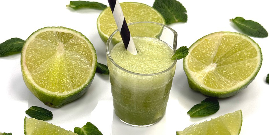 Limonata al lime e menta